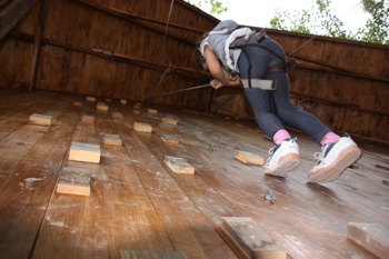 Klatreveggen på Aarholt-tunet leirskole